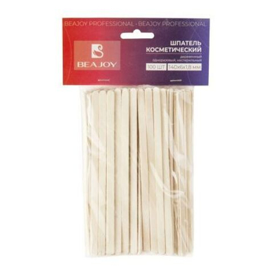 Шпатель деревянный косметический нестерильный BEAJOY 140* 6*1.8 100 шт.