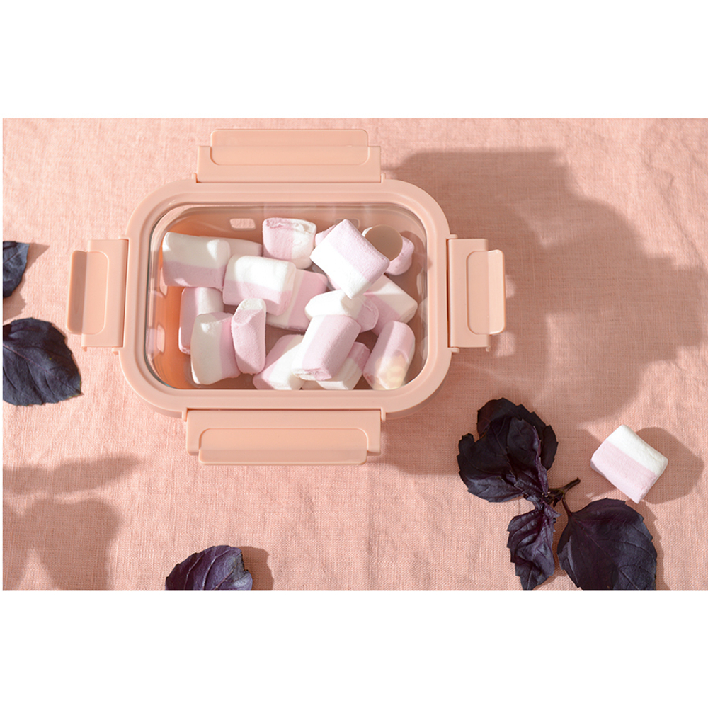 Контейнер Smart Solutions 370мл бежевый в чехле