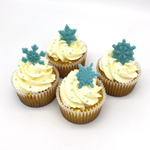 Форма пластиковая  для конфет Снежинки мини 4 ячейки