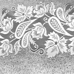 Полотно жаккардовое рис. 2-17-19Б,  высота 0.8м, цвет белый, Россия.