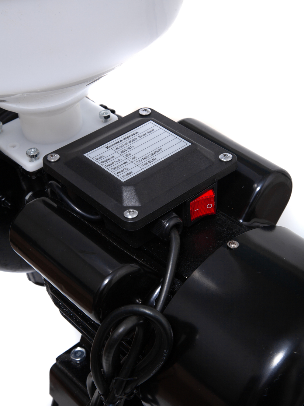 Электрическая мукомолка AKITAJP AKDMJP-30 (2,2 кВт) зерновая мукомольная мини мельница жерновая для приготовления муки, помола зерна, зерновых, специй, кофе, профессиональная