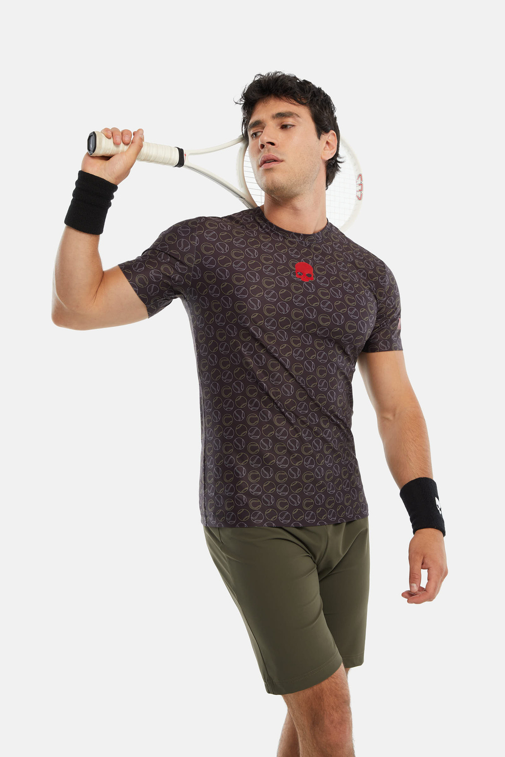 Мужская футболка HYDROGEN TENNIS BALLS ALLOVER TECH T-SHIRT (T00834-007)