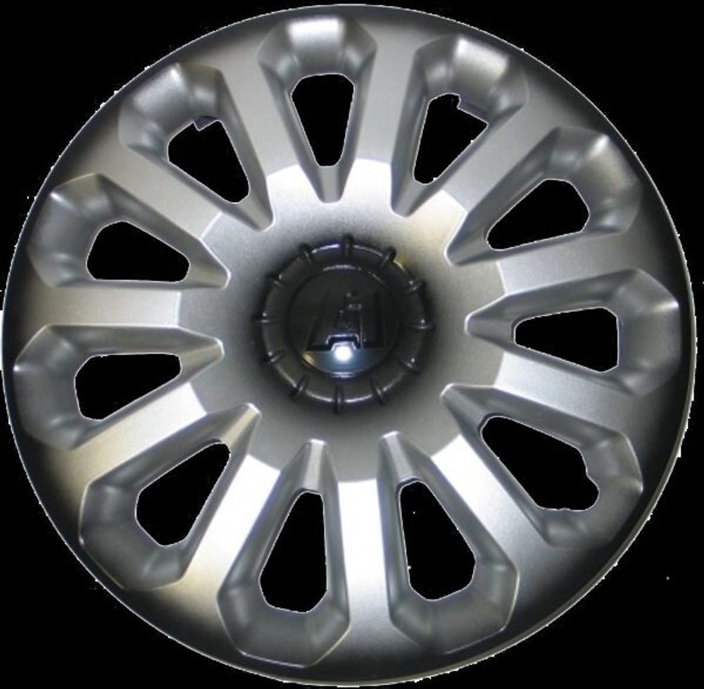 Колпак колеса R15 A-1 серебристо-черный (в мешке 4 упак) (LION)