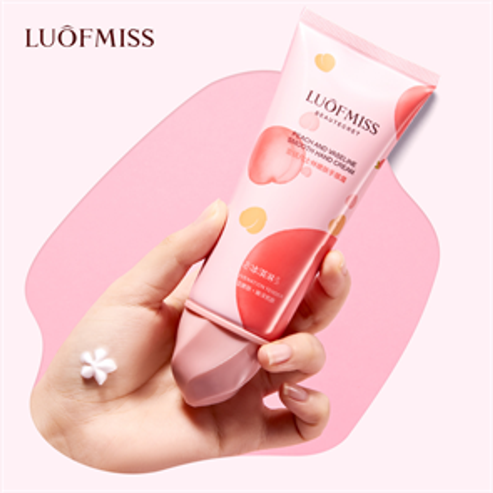 Luofmiss Крем для рук с экстрактом персика, 100 гр,скидка