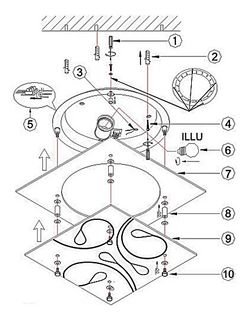 Накладной светильник Globo Ayana 40412