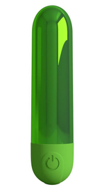 Зеленая перезаряжаемая вибропуля Kiwi