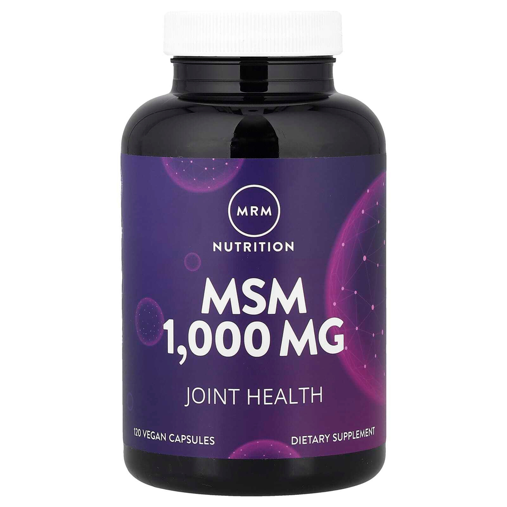 MRM Nutrition, Nutrition, МСМ, 1000 мг, 120 веганских капсул
