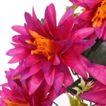 Искусственные цветы «Цветочная мелодия» Астры 50см 9 цветков бордовые