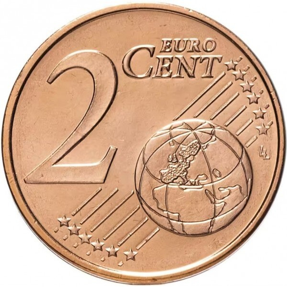 Греция 2 евроцента, 2002-2023 Корвет XF