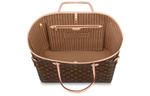 LOUIS VUITTON NEVERFULL Coated Canvas With Leather Handbag, Shoulder Bag Large Women"s Brown