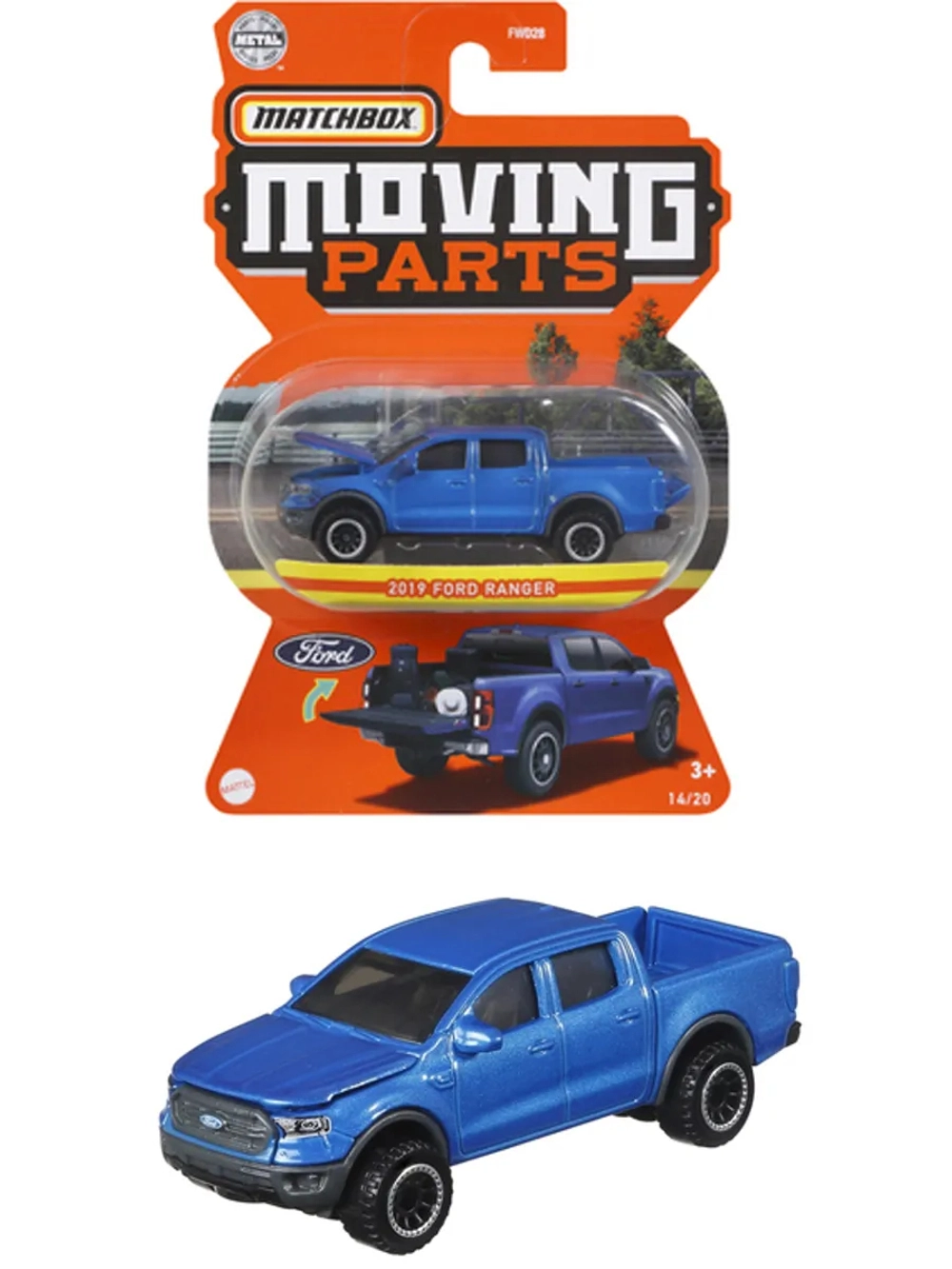 Машинка Хот Вилс Matchbox 2019 Ford Ranger FWD28 GWB54