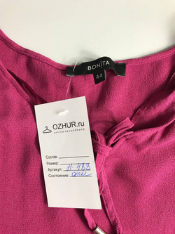Блузка BONITA из вискозы в ягодном оттенке, маркировка 44, по замерам 50 размер