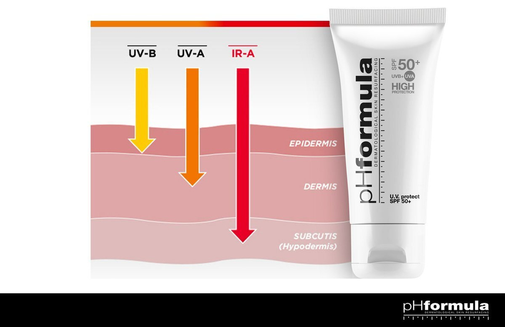 PHformula U.V. protect SPF 50+ - Солнцезащитный крем UVA-UVB крем SPF50+
