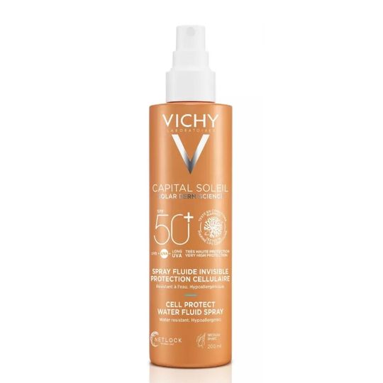 Vichy спрей-флюид солнцезащитный легкий "CELL PROTECT" SPF 50+, 200 мл