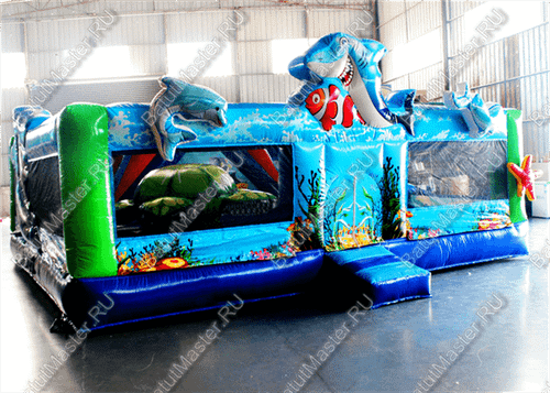 Коммерческий надувной батут "Морская звезда"