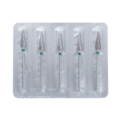 Кристалл Твердосплавная фреза Конус острый d6мм, зел.