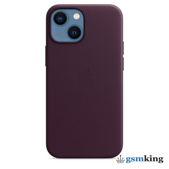Apple Leather Case with MagSafe iPhone 13 Mini Dark Cherry «Тёмная вишня» MM0G3ZE/A