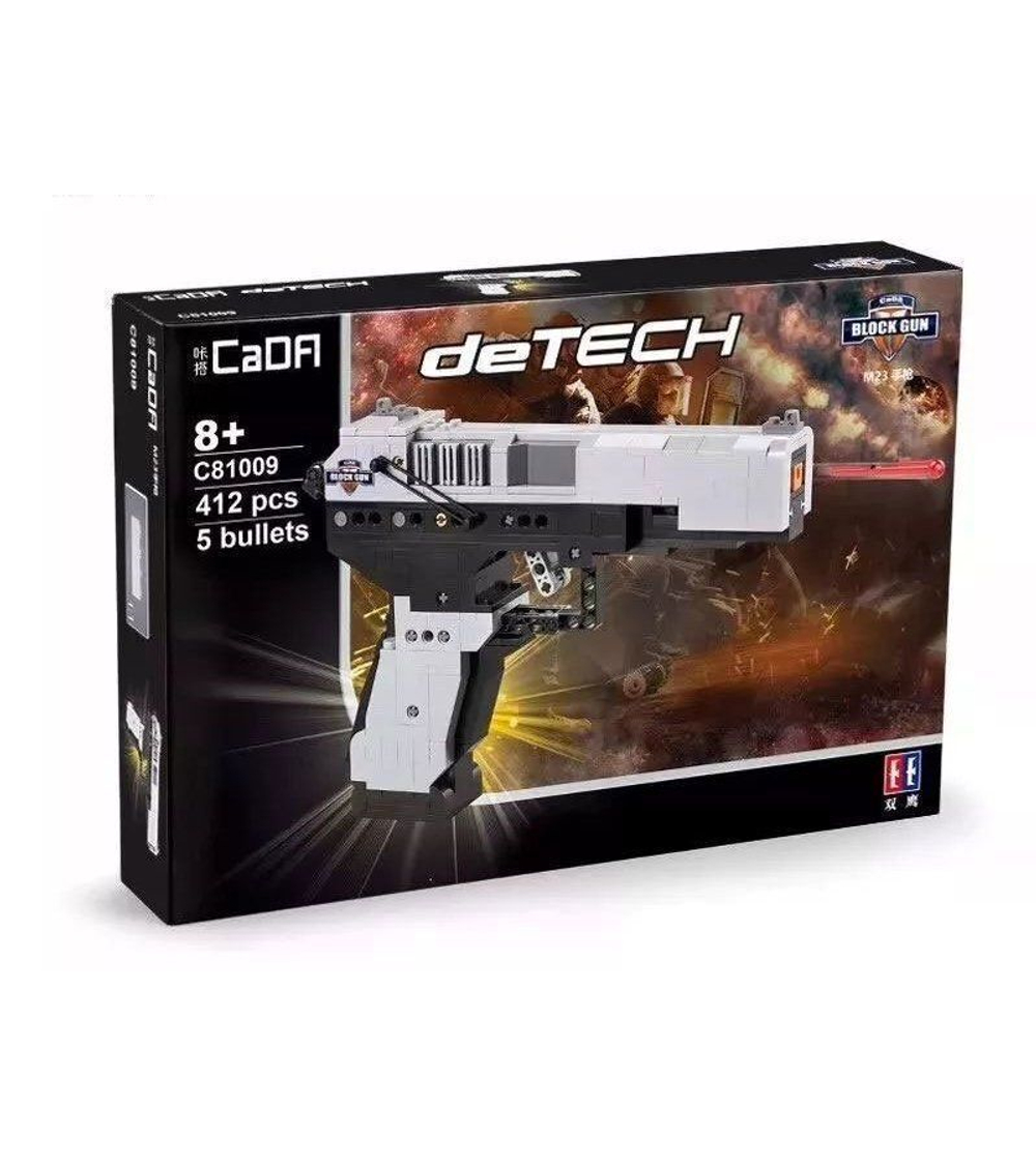 Конструктор CADA deTech пистолет MK 23 (412 деталей)