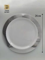 Набор пластиковых тарелок для пикника 26 см 10 шт