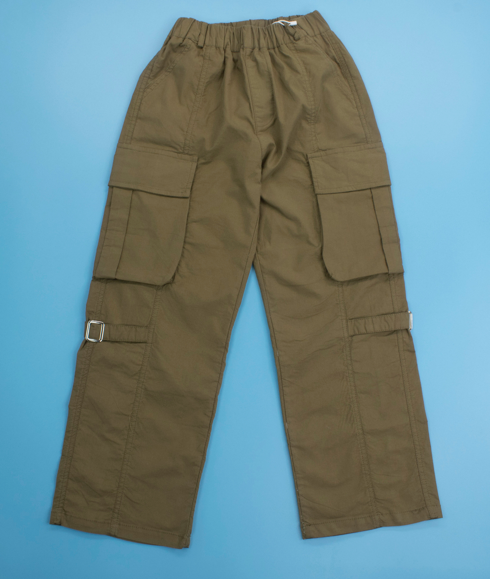 джоггеры -карго накладные карманы ремешок 4571