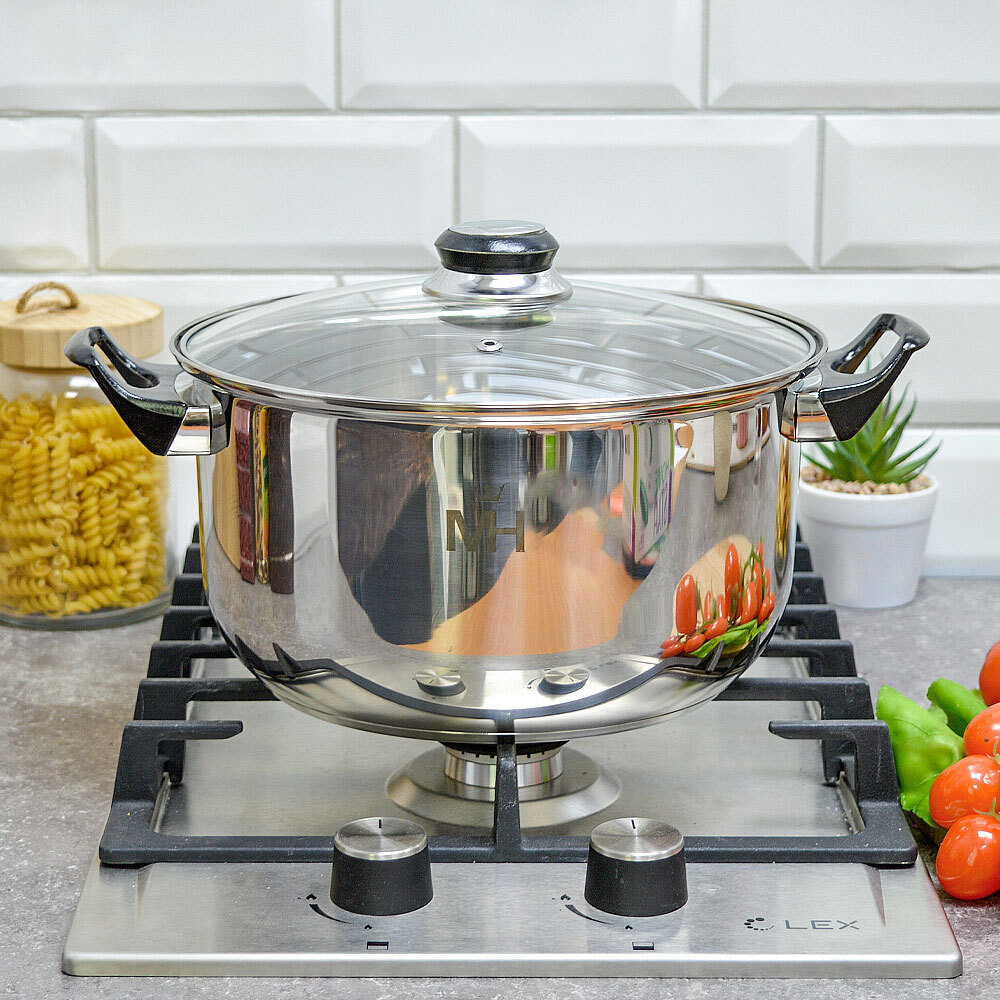 Кастрюля 5,4л нерж "MercuryHaus" MC-1854