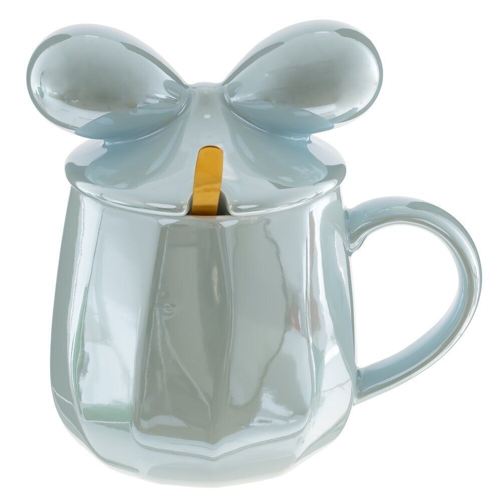 GAEM Кружка с крышкой и ложкой, 360 мл, L8 W8 H9 см