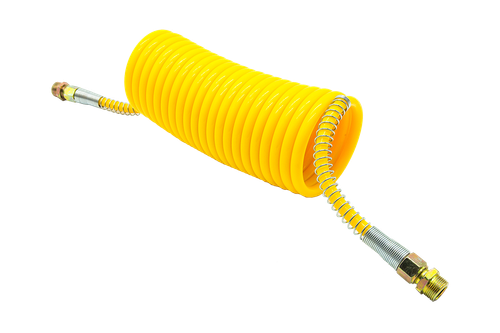 Шланг прицепа винтовой ЕВРО желтый (L- 7.5 метра, ОДНОСЛОЙНЫЙ) (22*1,5) (5410-5009052) SORL