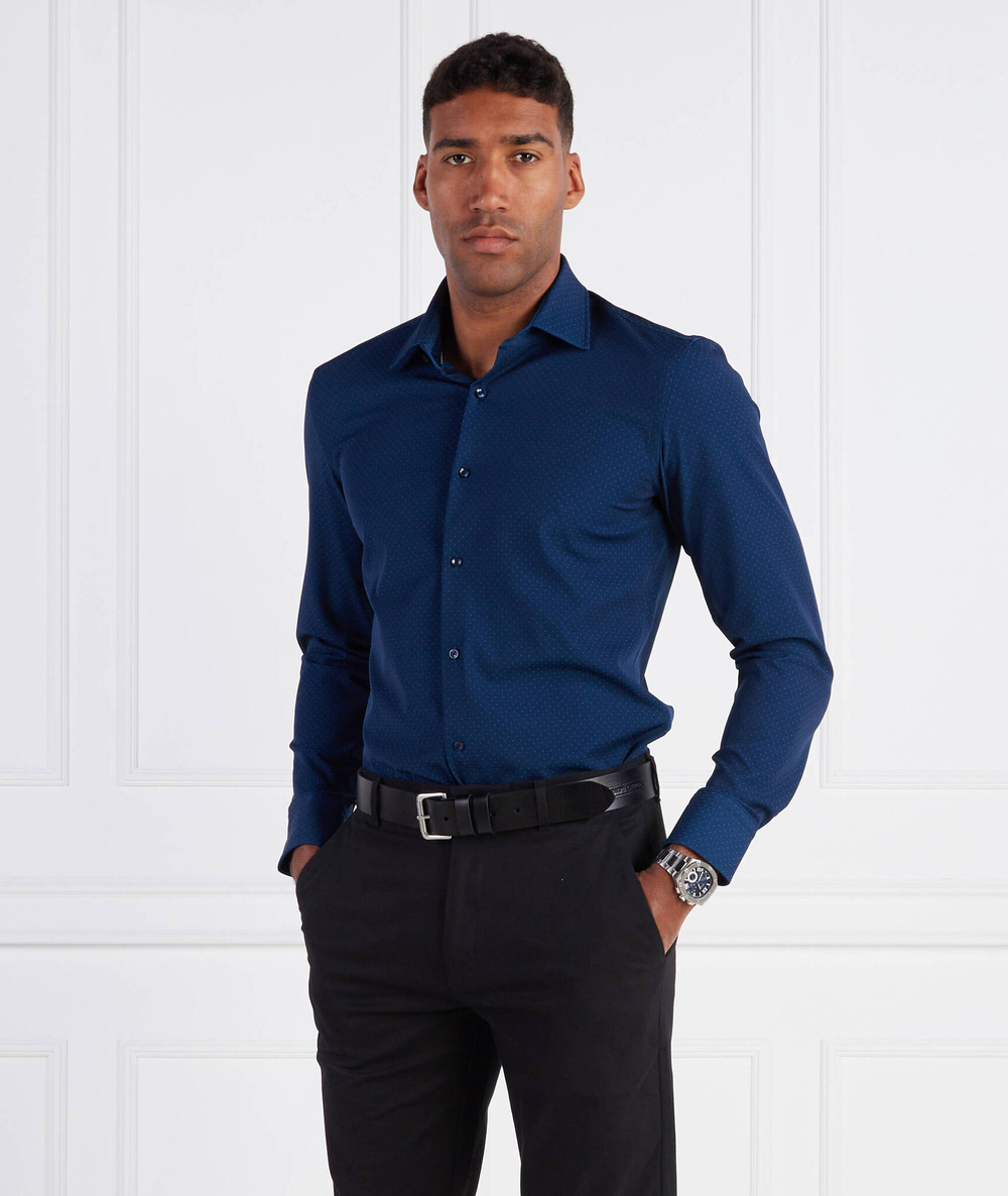 Рубашка P-HANK-kent-C1-222 BOSS BLACK - темно-синий(50496256)