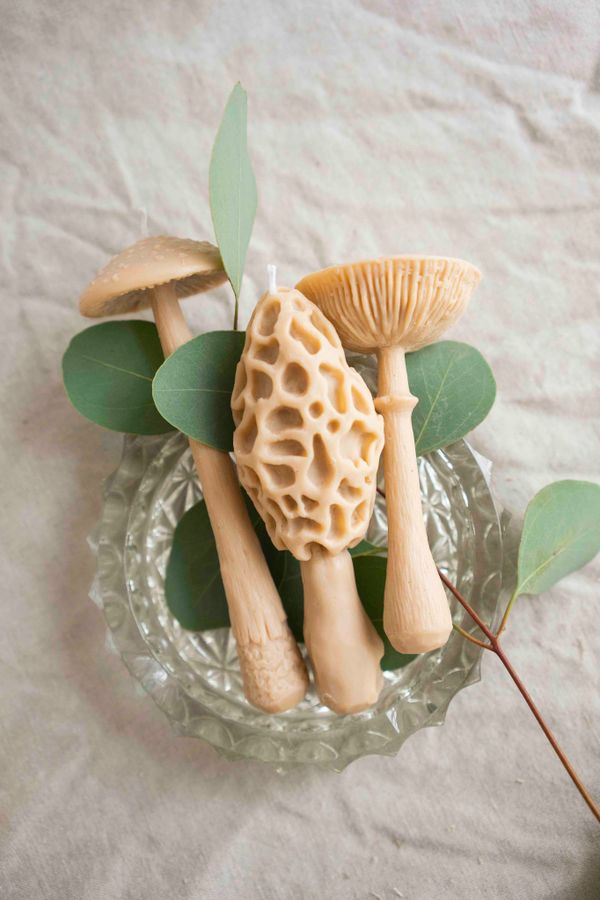 Свеча Сморчок Охра (Дымчатый уд) - фото 2