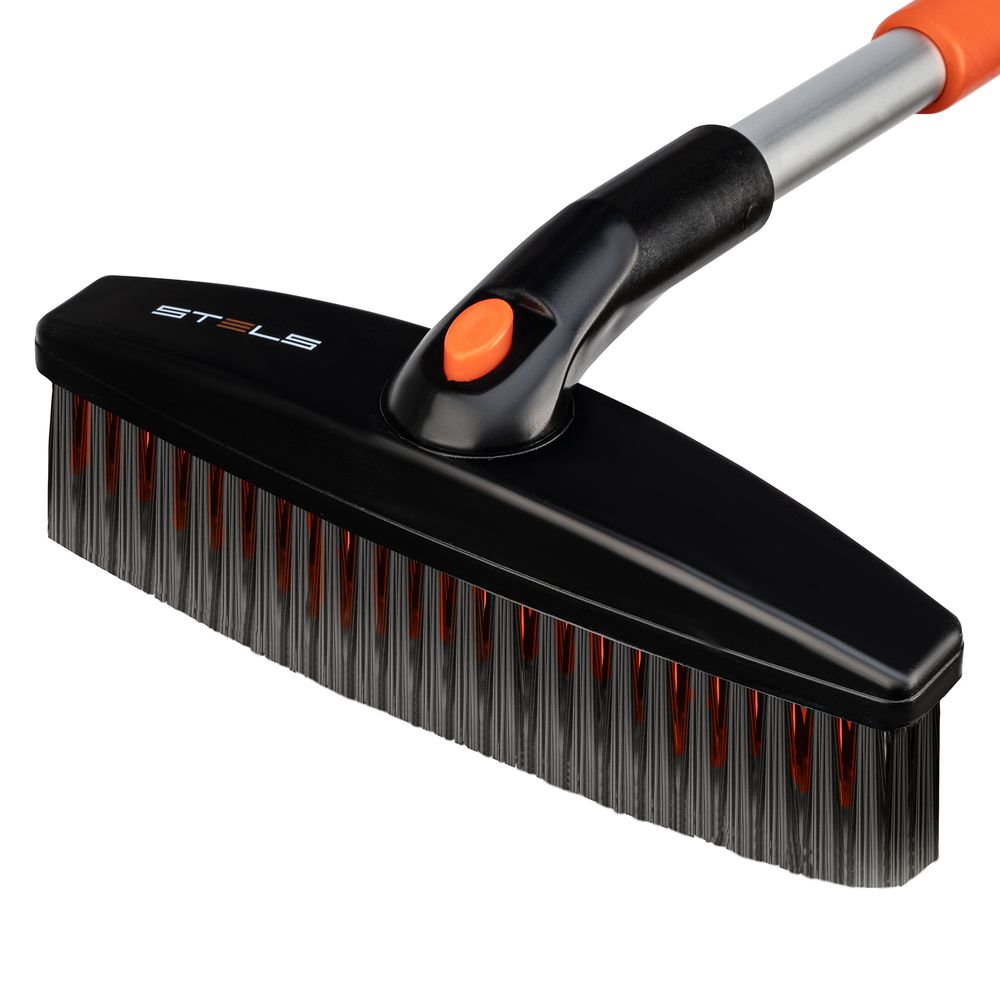 Щетка-сметка для снега со скребком телескопическая 73-100см, Stels, 55313