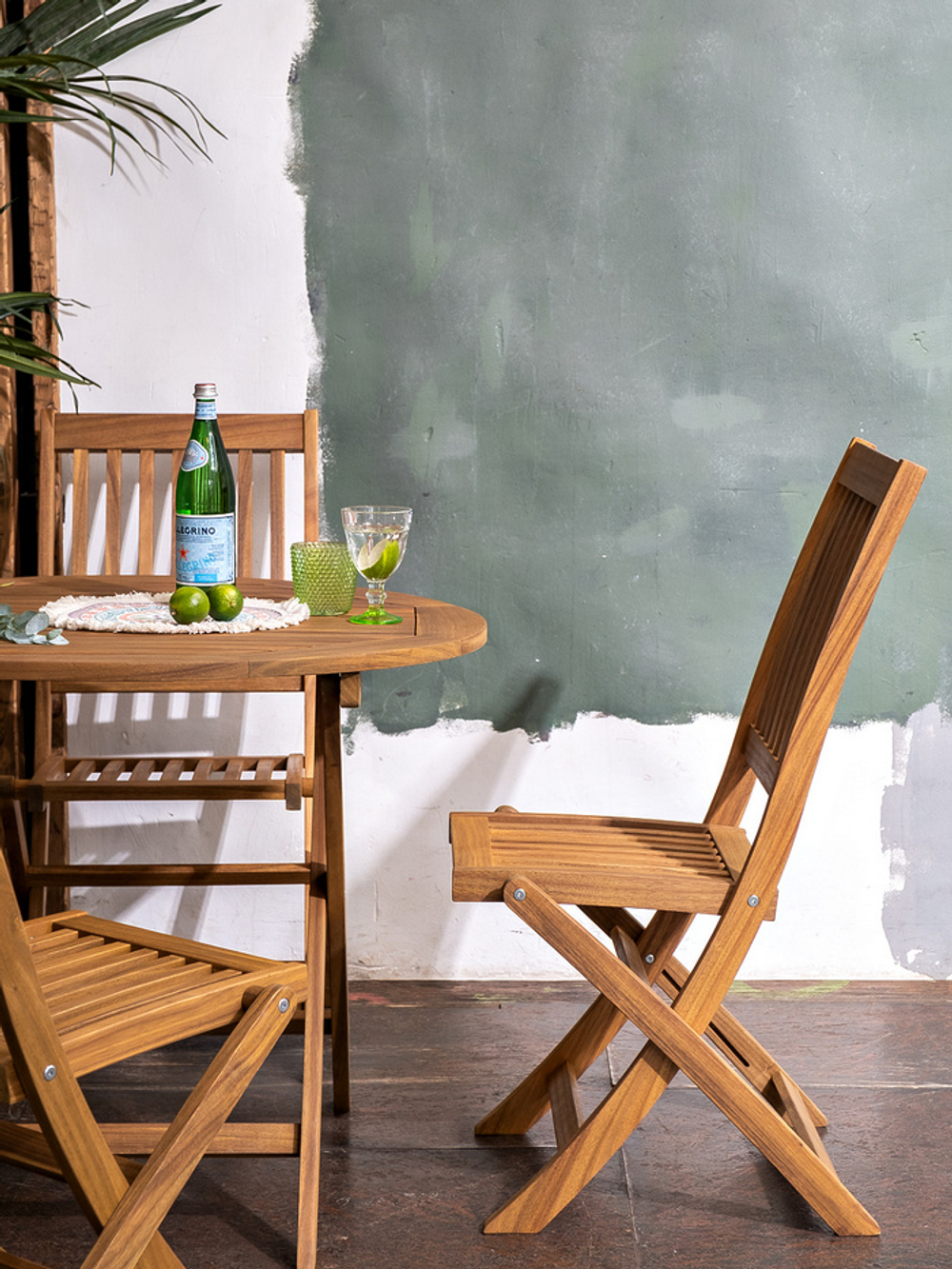 Обеденная группа из акации Joygarden ОКСФОРД M, коричневый