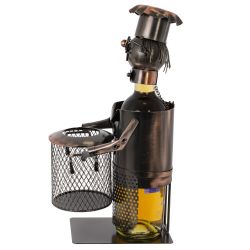 GAEM Подставка для бутылки "Повар", L18 W16 H20 см