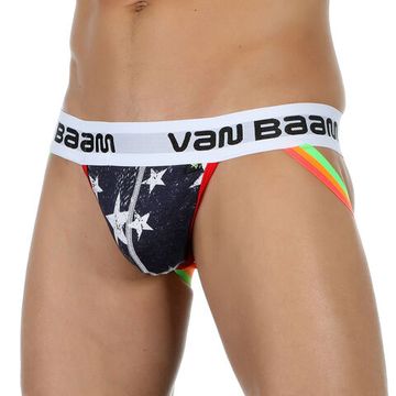 Мужские трусы джоки синие со звездами Van Baam 39333