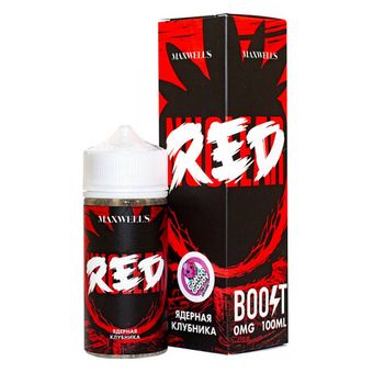Жидкость MAXWELLS 0% 100 ml Red - Ядерная клубника