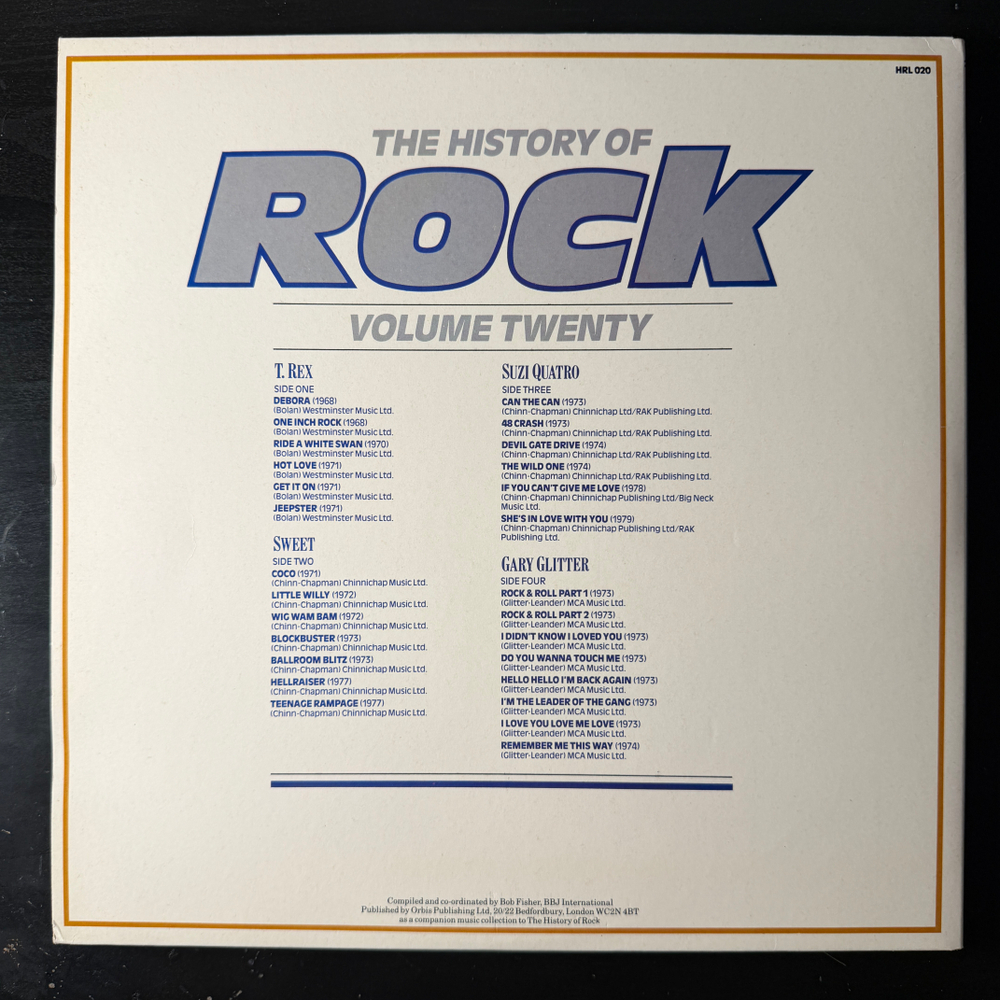 Сборник History Of Rock 20 2LP (Англия 1983г.)