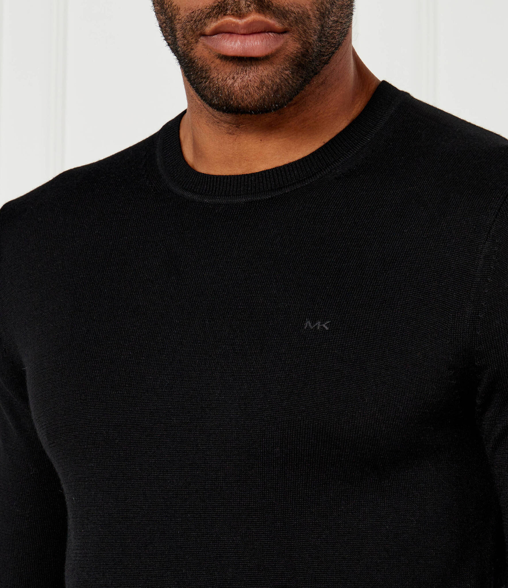 Шерстяной свитер Michael Kors - черный(CF460F77AP)