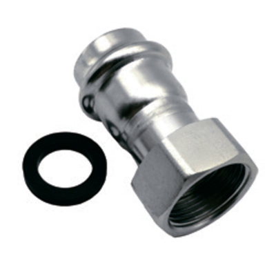 НЕРЖ Соед. с НАКИД. гайк. 15*3/4  "VER-PRO"  (80/5шт)