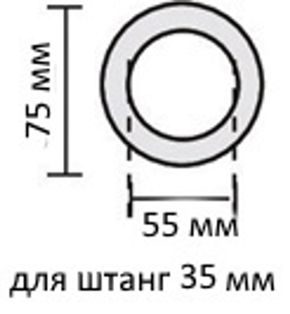 Кольцо деревянное для штанг d20, 28, 35 мм с крючком, цвет розовый (20 шт)
