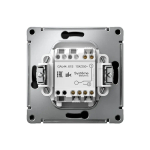 ARTGALLERY 1-клавишный ПЕРЕКЛЮЧАТЕЛЬ IP44, 10АХ, механизм, быстрозажим. клем., КАРБОН