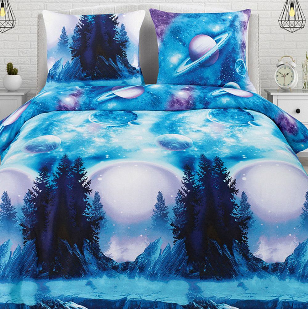 Комплект постельного белья "ВЛ. ВСЕЛЕННАЯ", бязь Премиум, 100% хлопок, Россия.