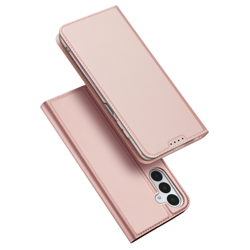 Чехол книжка из PU кожи розового цвета от Dux Ducis для Samsung Galaxy A17 5G, серия Skin Pro Series Case