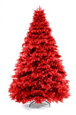 Красная литая елка "Королева леса в Красном"