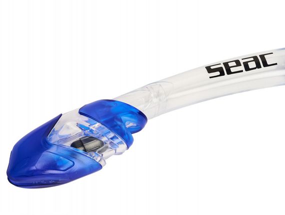 Трубка Seac Tribe Dry прозрачный/синий