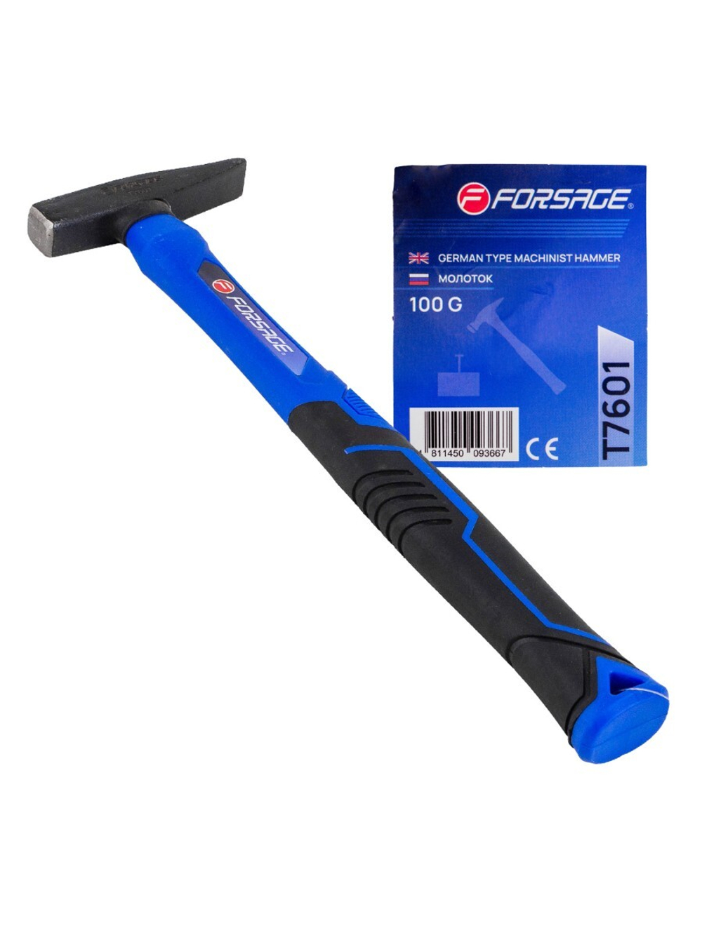 Молоток слесарный 100г. Forsage F-T7601