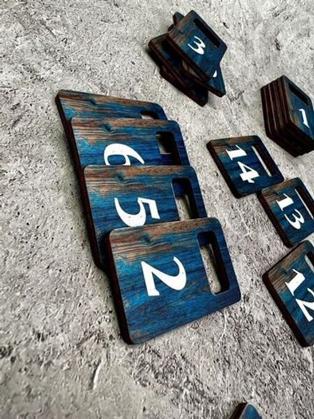 Номерки для гардероба 3х5 см