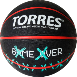 Мяч баскетбольный TORRES Game Over B02217, размер 7
