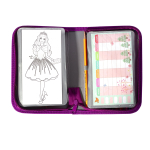 Пенал с наполнением Yalong, 32 предмета, 1 отделение 2 откидные планки, лам. картон, молния, 90 х 200 мм, микс (принцессы, робот, машинка)