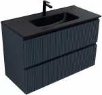 Тумба с раковиной Aquanet Джейн (Flat) 335431/329257 100 маренго