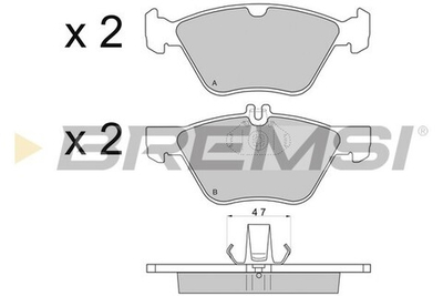 BREMSI - BP2695-BMS - Brake Pad Set, disc brake