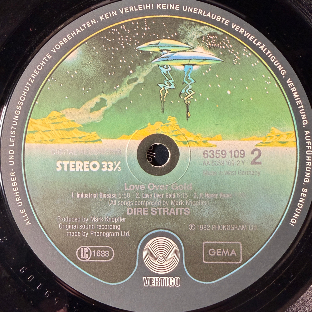 Виниловая пластинка Dire Straits ‎– Love Over Gold LP